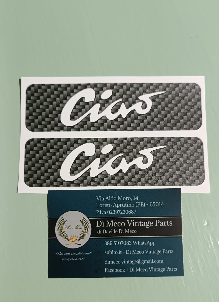Sticker Serbatoio Ciao Bianco