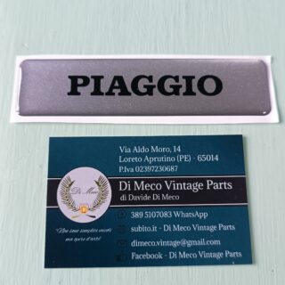 Adesivo resinato 3d Piaggio
